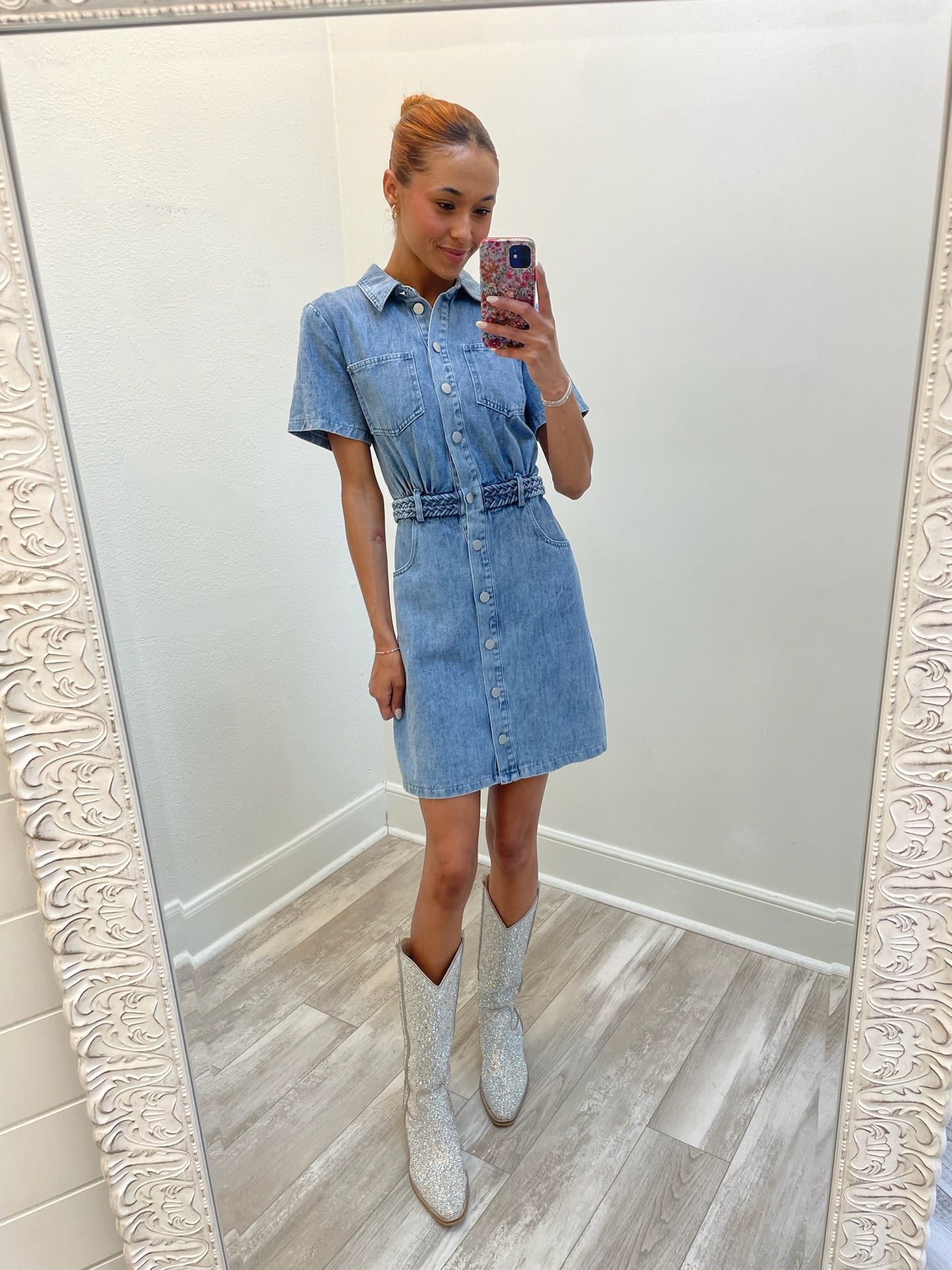Denim Down Dress
