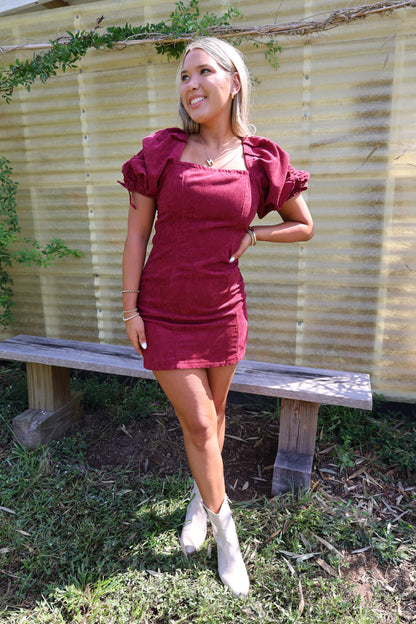 Autumn Dress(wine)