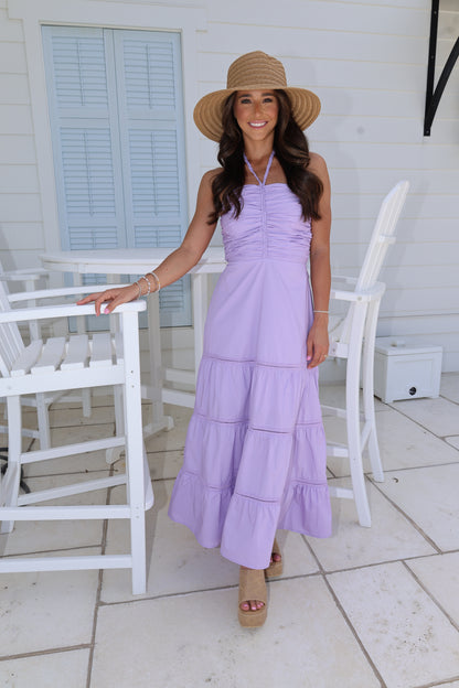 Braid Me Dress-Purple