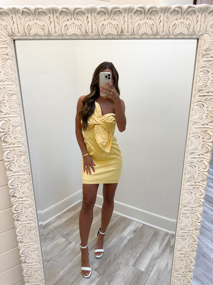 Knot Me Dress(yellow)