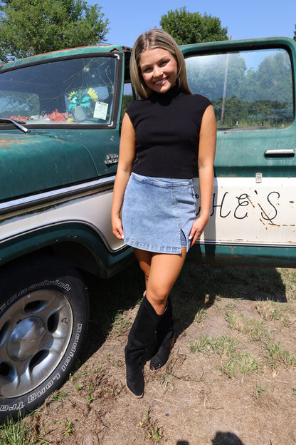 Mock top(black)