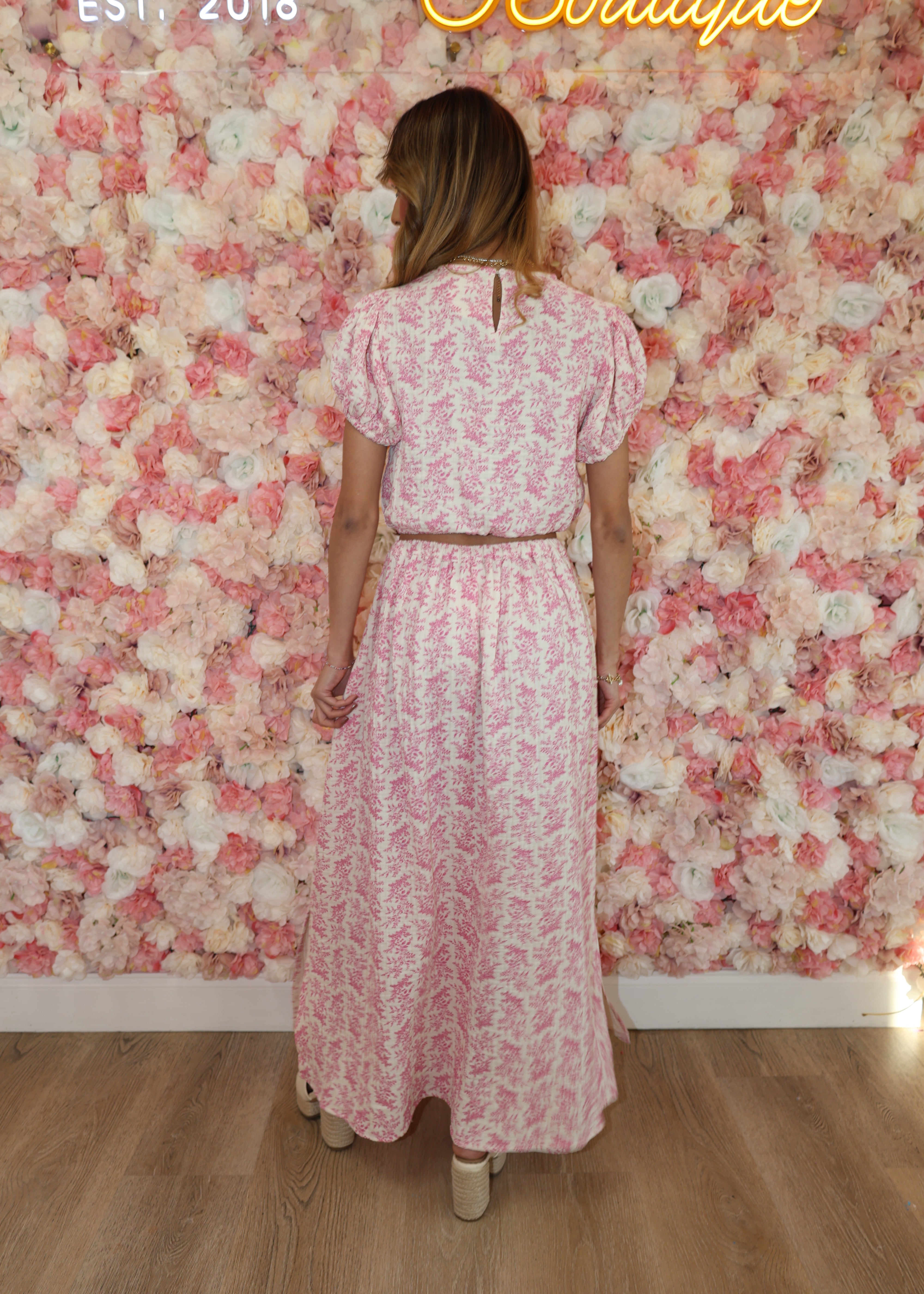 Meagan Skirt-Pink