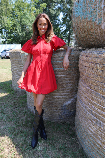 Estelle Dress(red)