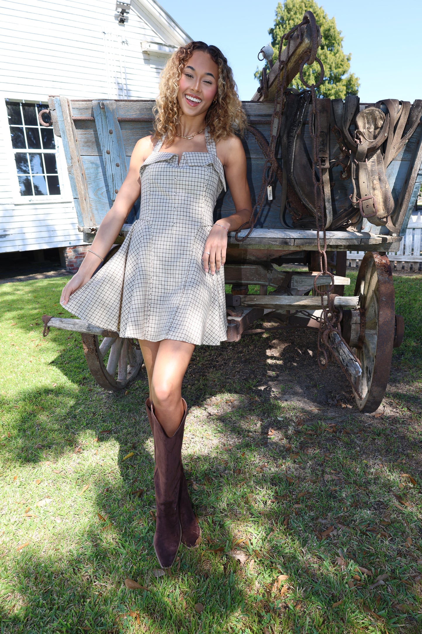 Fall For Me Dress(Oatmeal)