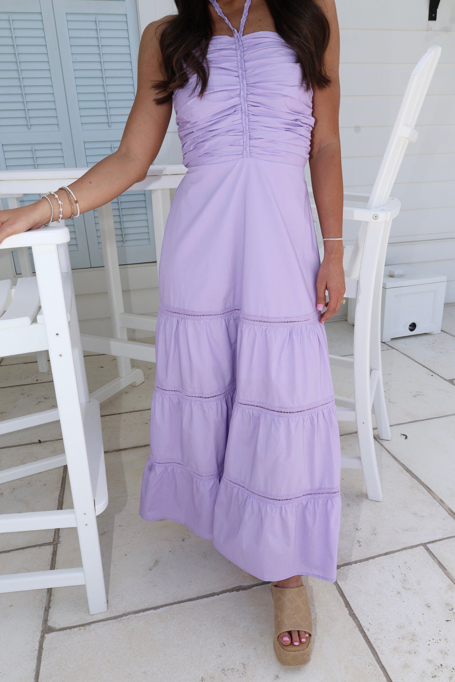 Braid Me Dress-Purple