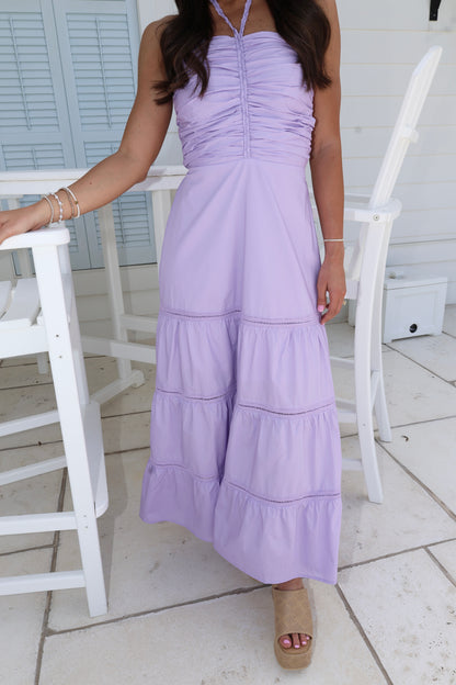 Braid Me Dress-Purple