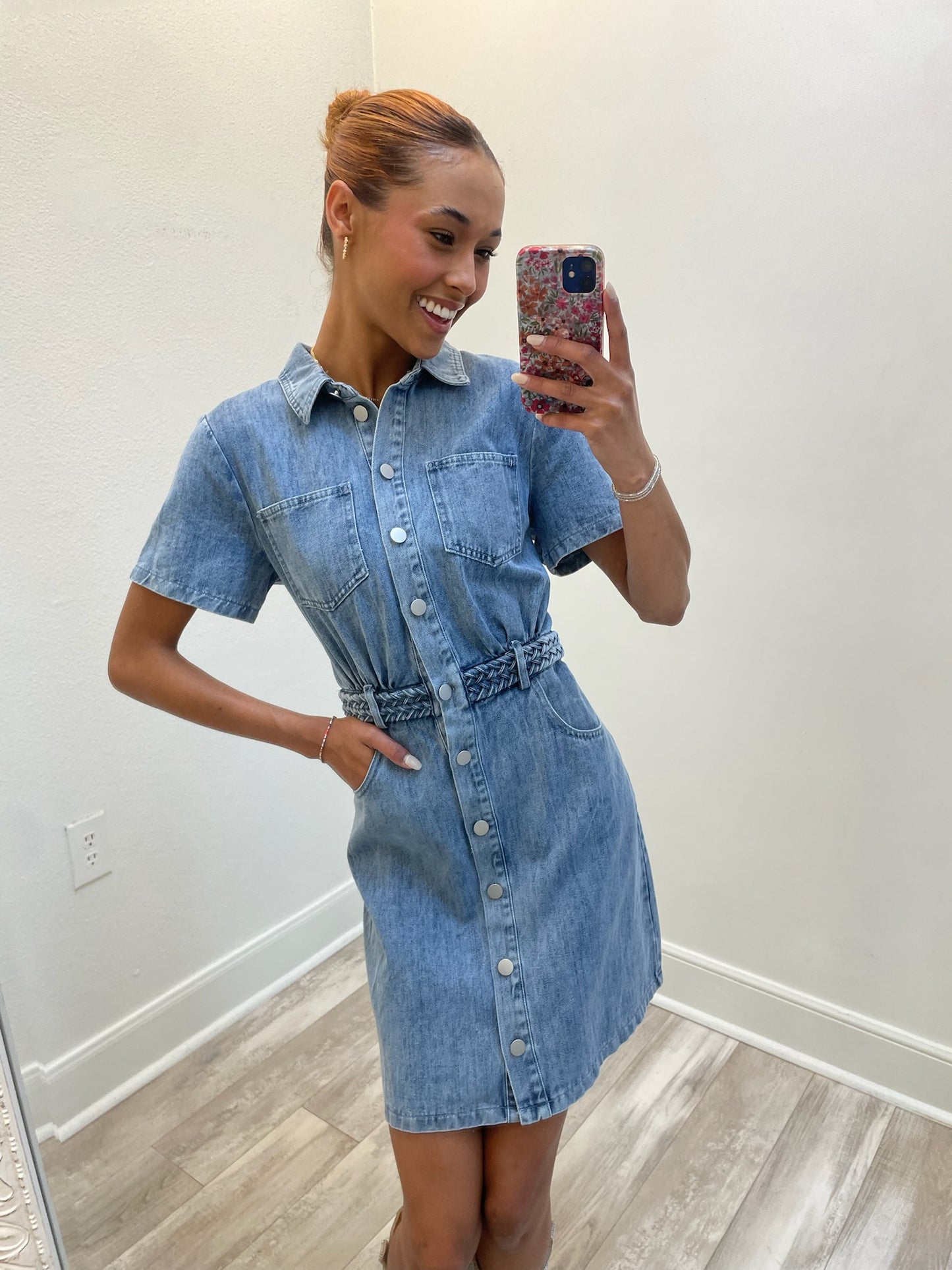 Denim Down Dress