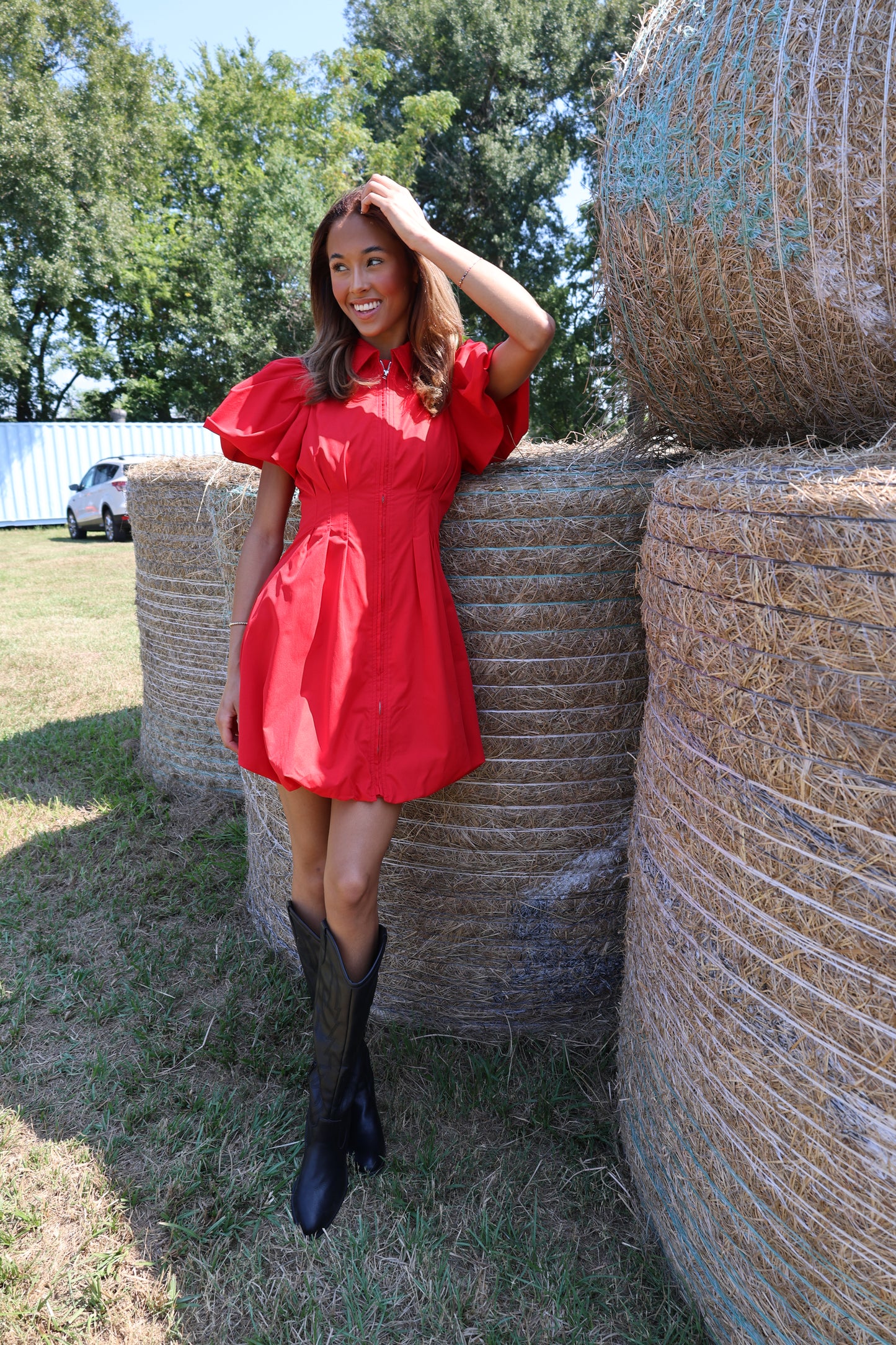 Estelle Dress(red)