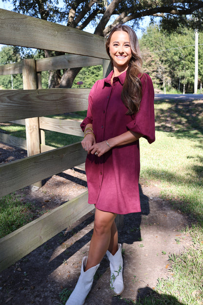 Cabana Dress(Burgandy)