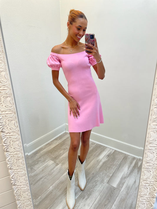 Jules Mini Dress(pink)