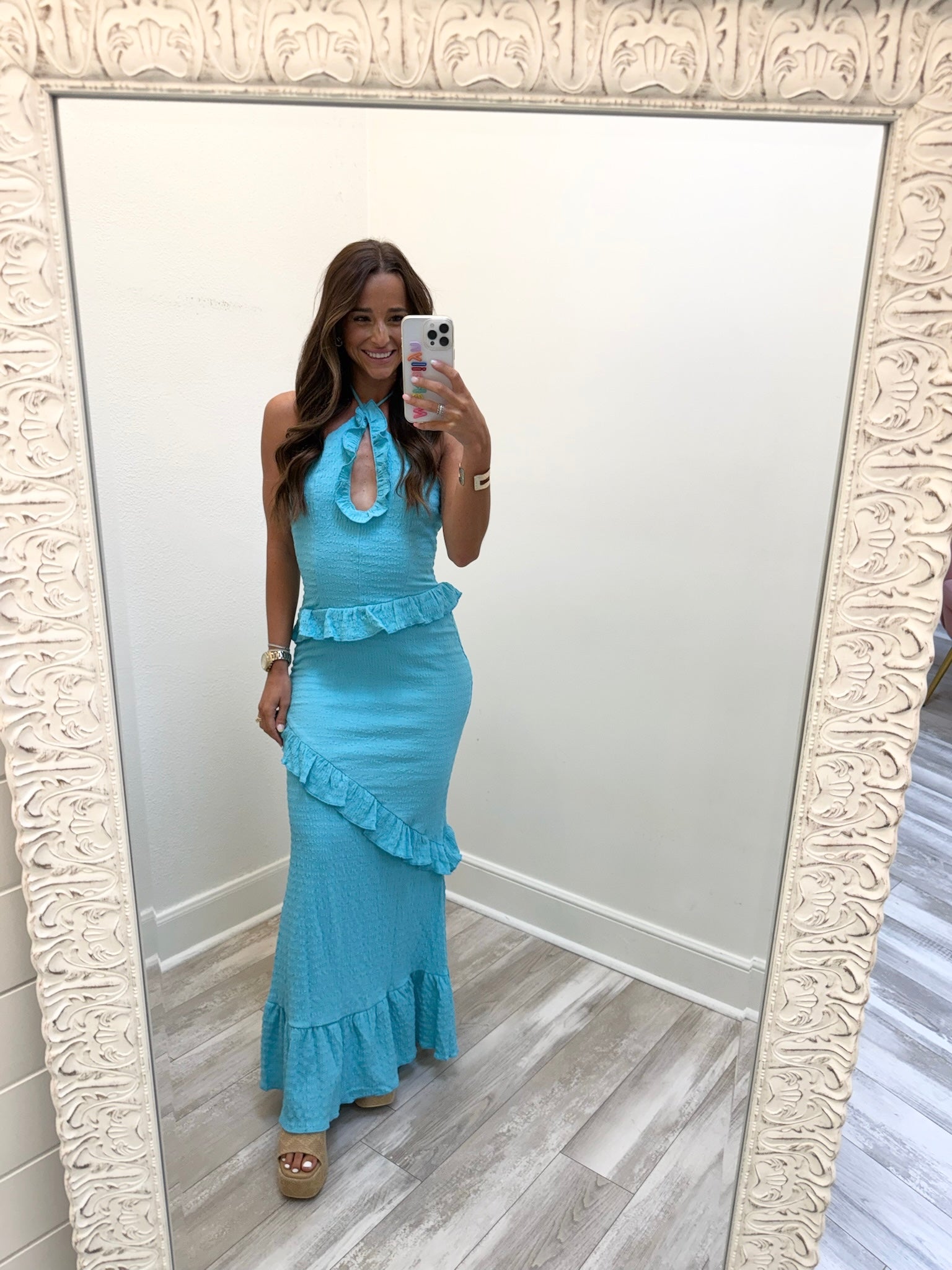 Leighton Dress-Blue