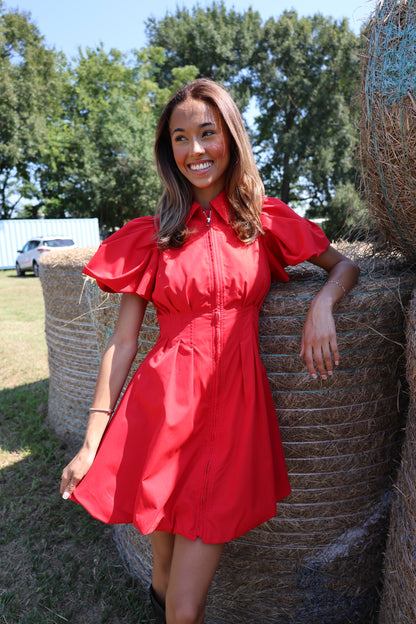 Estelle Dress(red)