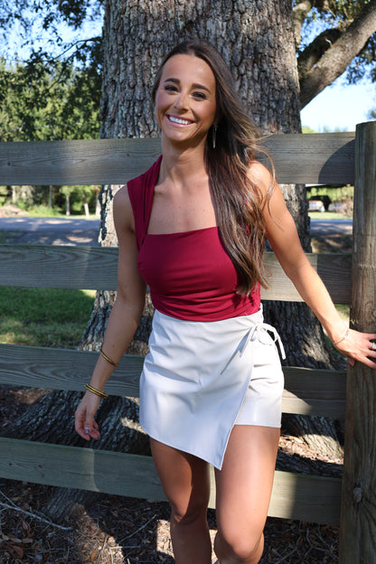 Wrap Skort(ecru)