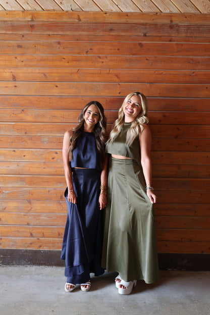 Caged Skirt(olive)