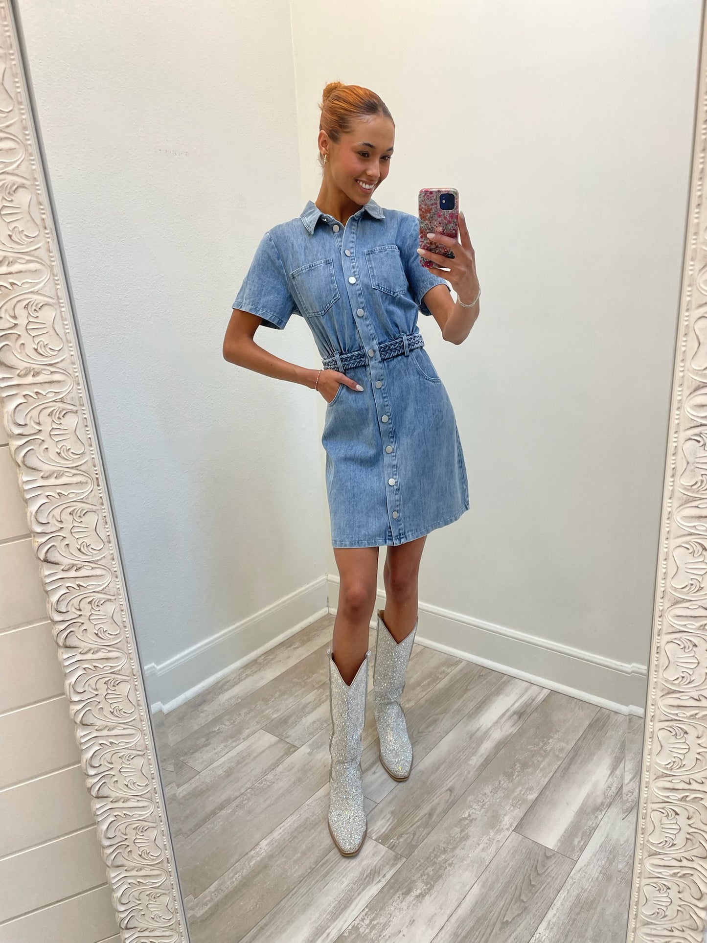 Denim Down Dress