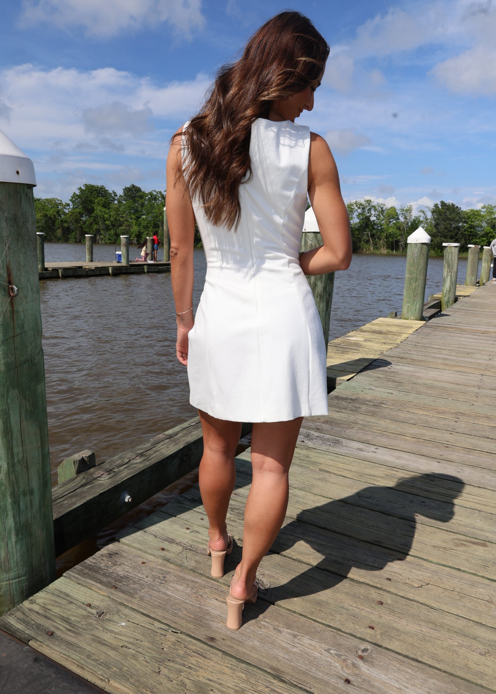 Zalia White Dress