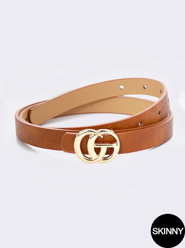 CG Skinny belt brown