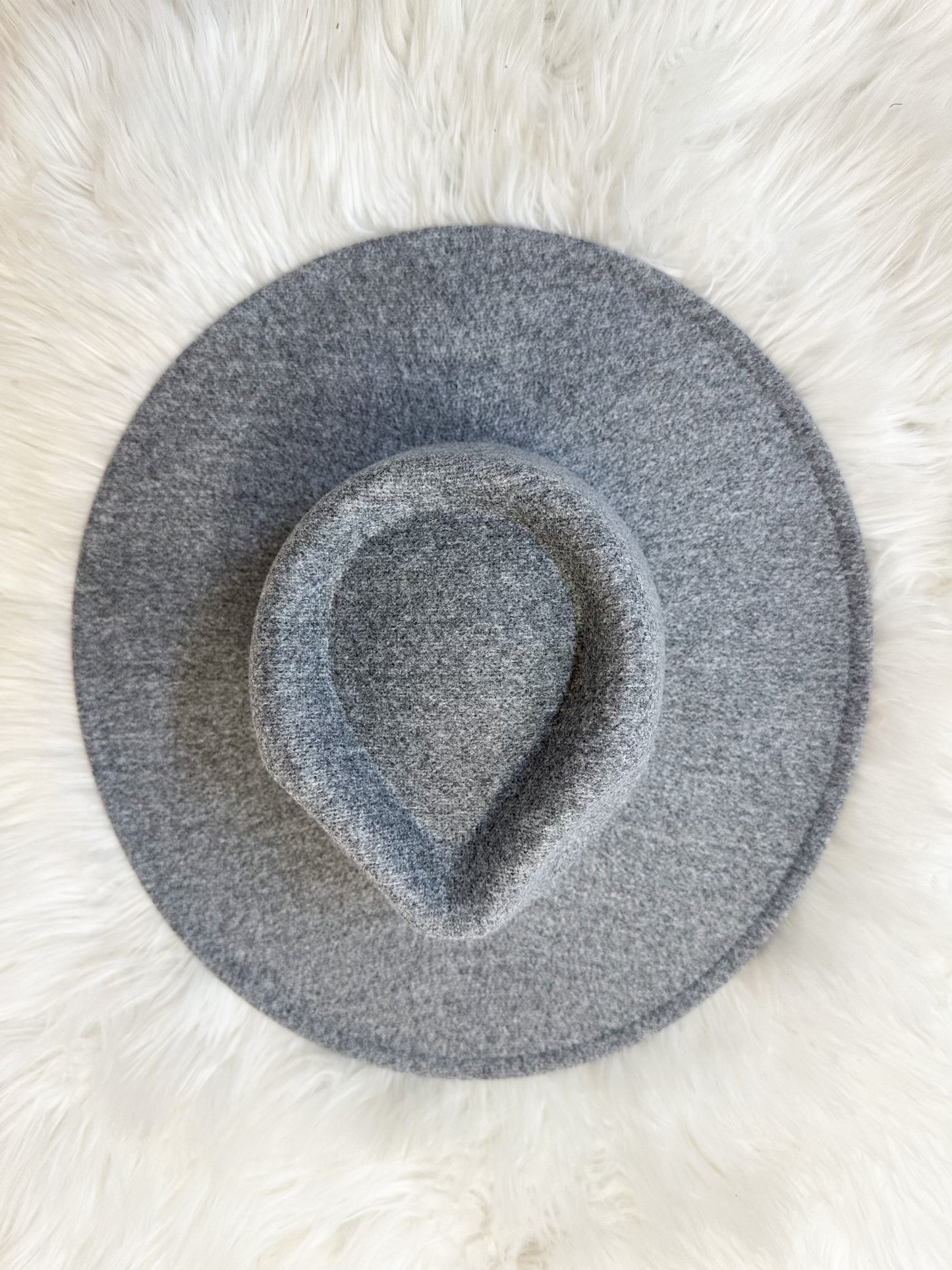 Grey Brim Hat